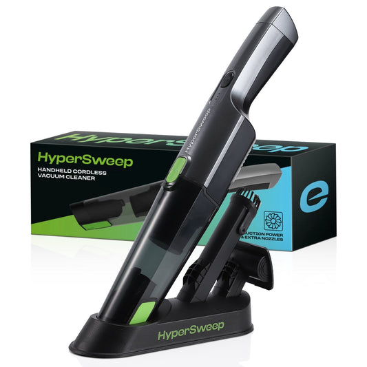 Set of two black and green window cleaning tools on a white background