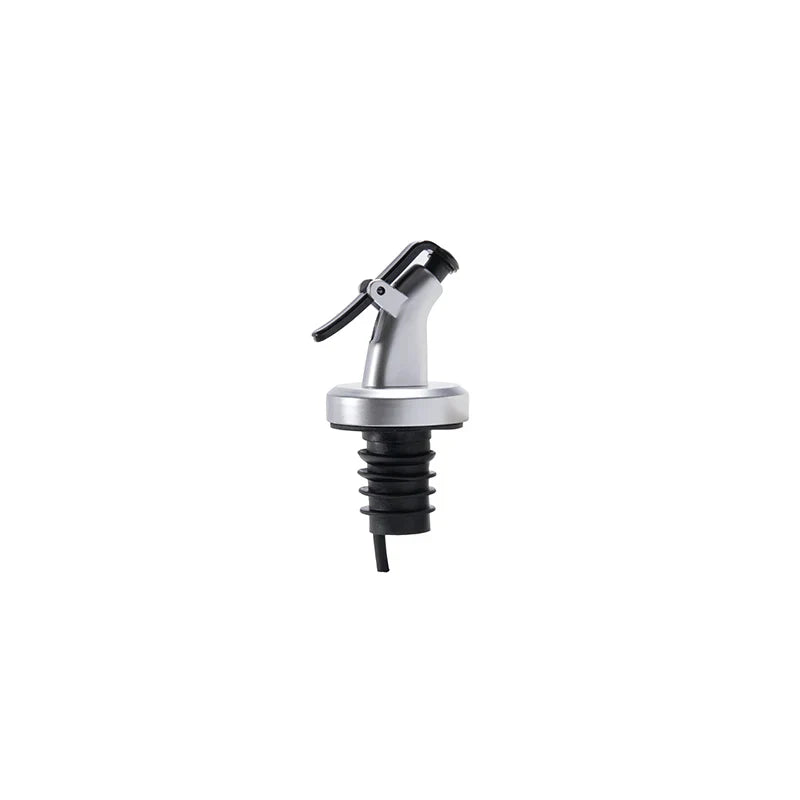 Bottle stopper with metal nozzle on a white background