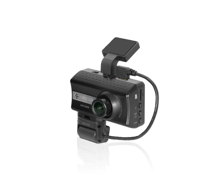 Minolta MNCD337N 1080p HD Dash Camera with 3 Inch Screen and Interior Camera - Black